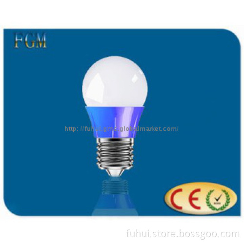 LED Bulb 3W with white/orange/blue/ color shell
